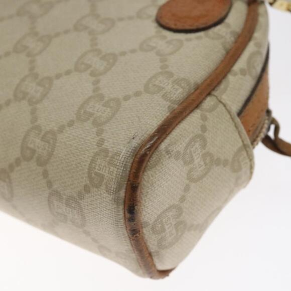 GUCCI GG Plus Supreme Shoulder Bag Pvc Ivory Gold - Picture 12 of 16